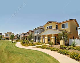 Row of new homes in Arizona