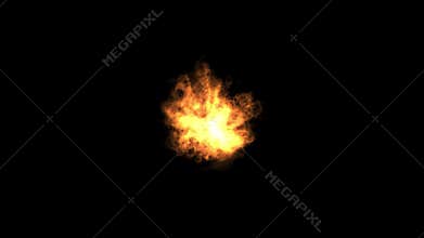 4k Eruption of flame,explosion gold fire & fireworks,war scene,hellfire.
