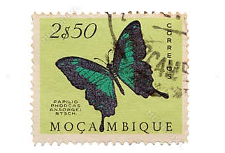 Vintage Mozambique Postage Stamp