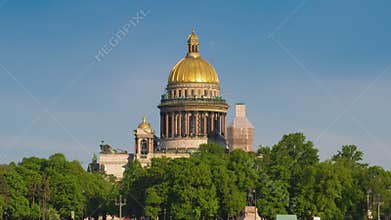 Exterior St. Isaac's Cathedral, Saint Petersburg, Russia