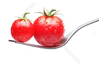 Tomatoes On Fork