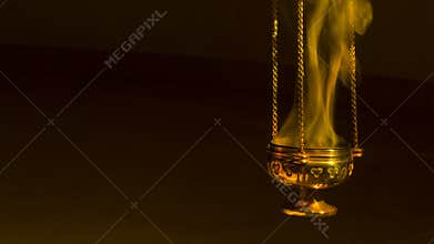 Incense in a thurible