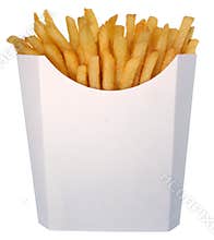 French fries in fast food carton