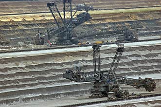Open coast coal mine excavators