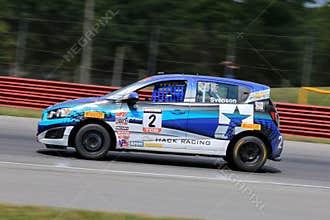 Pro Chevy Sonic race car on the course