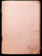 Old notebook paper