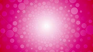 Rotating pink background with a circle of love
