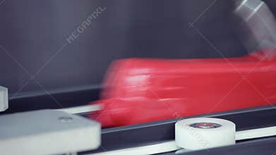 Food processing factory - bottle direction machine