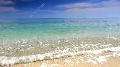 Ocean waves on the beach
