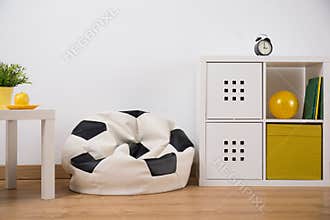 Armchair bag in bedroom