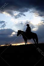 Cowboy silhouette