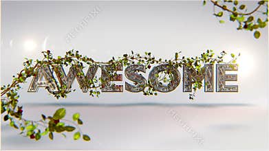 Graphic text animation Awesome