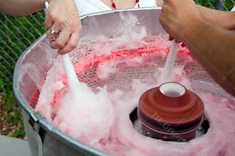 Making cotton candy