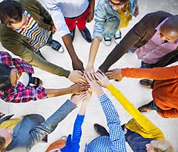 Team Corporate Teamwork Collaboration Assistance Concept