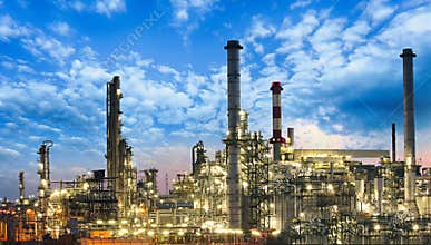 Oil and gas industry - refinery, factory, petrochemical plant