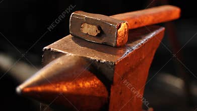 Hammer and anvil.