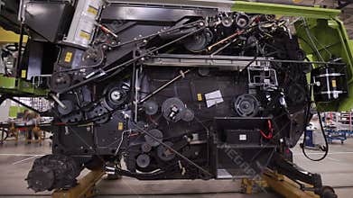 Parts of the Harvester. Block of Transmission Gears