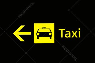 Airport signs - taxi