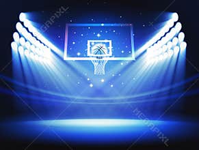 Basketball arena