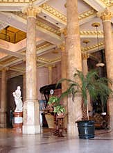 Luxurious hotel lobby