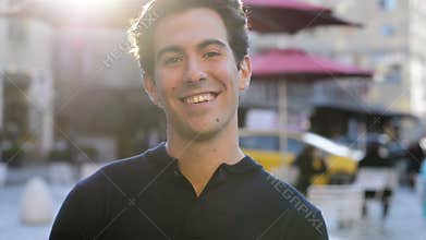Young happy man