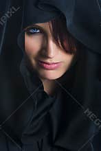 Female Face in cloth
