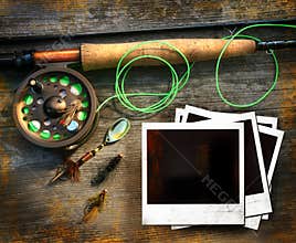 Fly fishing rod with pictures