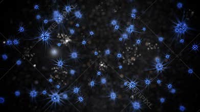 Brain impulses. Neuron system. Human anatomy. Brain work. transferring pulses and generating information.