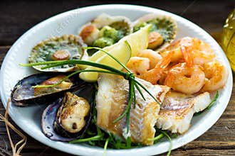 Sea food plate
