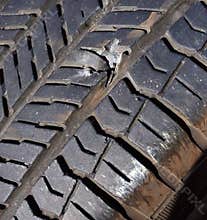 Broken tires