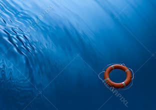 Lifebuoy Ring Waves Water Business Insurance Psychology Background
