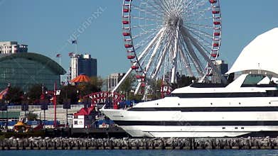 Navy Pier Chicago from Lake Michigan - City of Chicago
