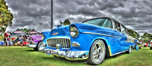Classic 1950s American Chevy family car