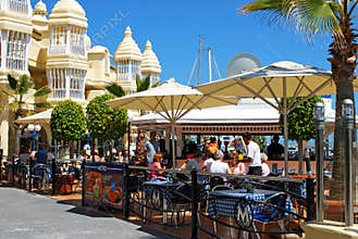 Pavement cafes, Benalmadena.
