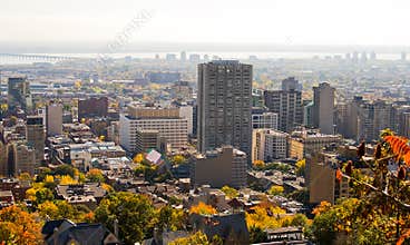 Autumn Montreal City Skyline
