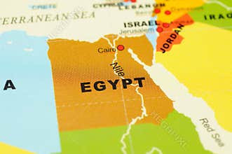 Egypt on map