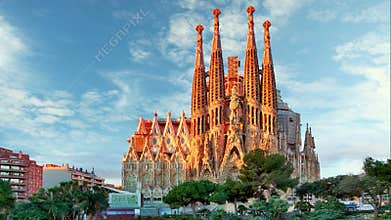 Sagrada Familia, Time lapse - Barcelona