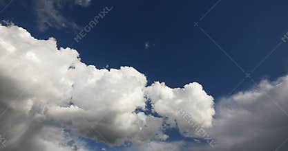 4k time lapse of white puffy cloud mass flying in sky, heaven, Tibet plateau.