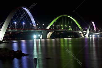 Jk Bridge Lit up at Night