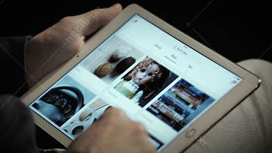 Close up of ebay's website on a ipad screen