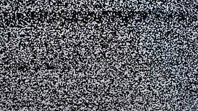 Static noise of flickering detuned TV screen