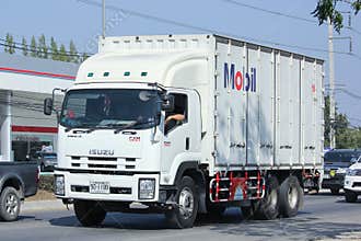 Container Truck of Mobil Engergy Company