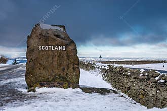 Scottish Border Marker Stone