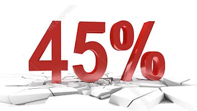 45 percent discount