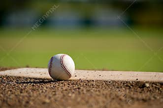 Baseball on Mound