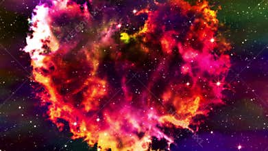 Flight Through Nebula Heart