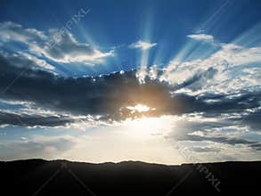 Sun Rays & Clouds 3