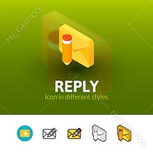 Reply icon in different style