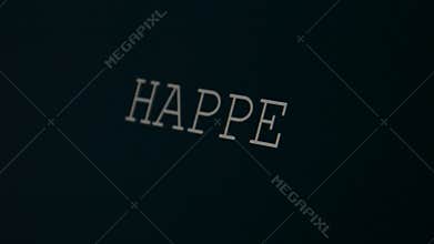 Typing word happen