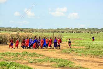 Masai tribe traditional clothing